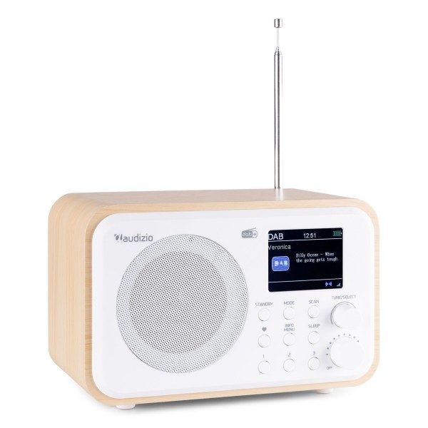 Retourdeal - audizio milan draagbare dab radio met bluetooth