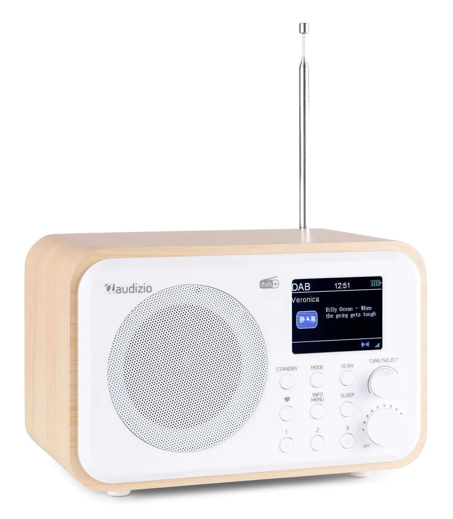 Retourdeal - Audizio Milan draagbare DAB radio met Bluetooth