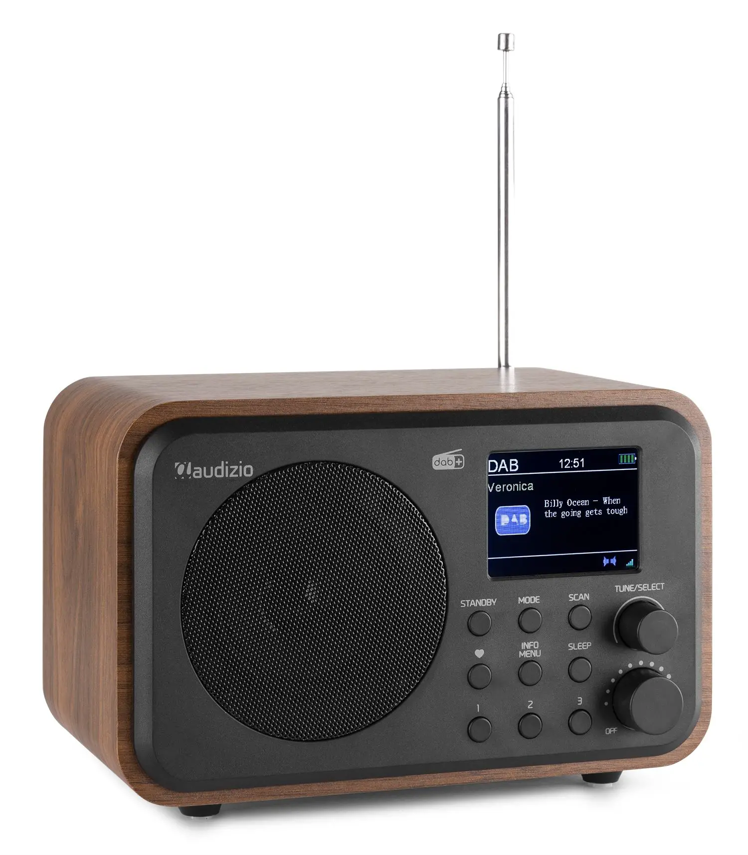 Retourdeal - Audizio Milan draagbare DAB radio met Bluetooth