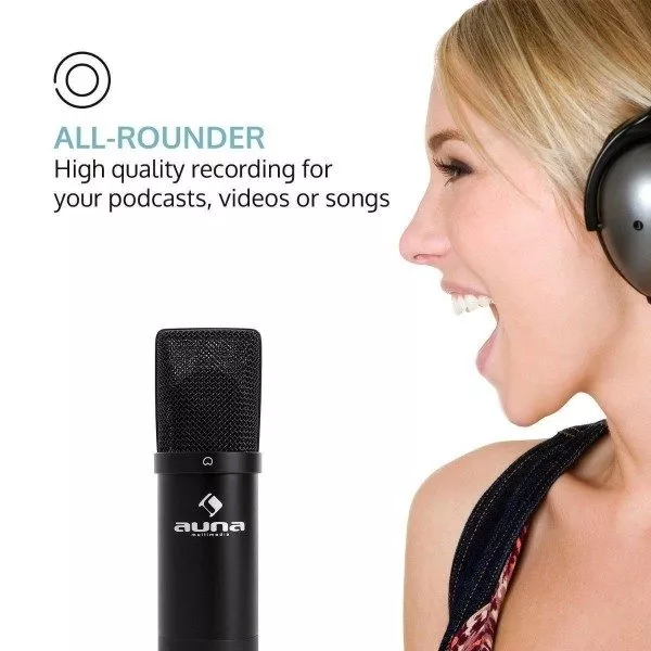 Auna retourdeals studio microfoons|podcastmicrofoons|studio microfoons|microfoons