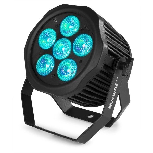 Retourdeal beamz wbp612ip aluminium accu led par 6x 12w 7