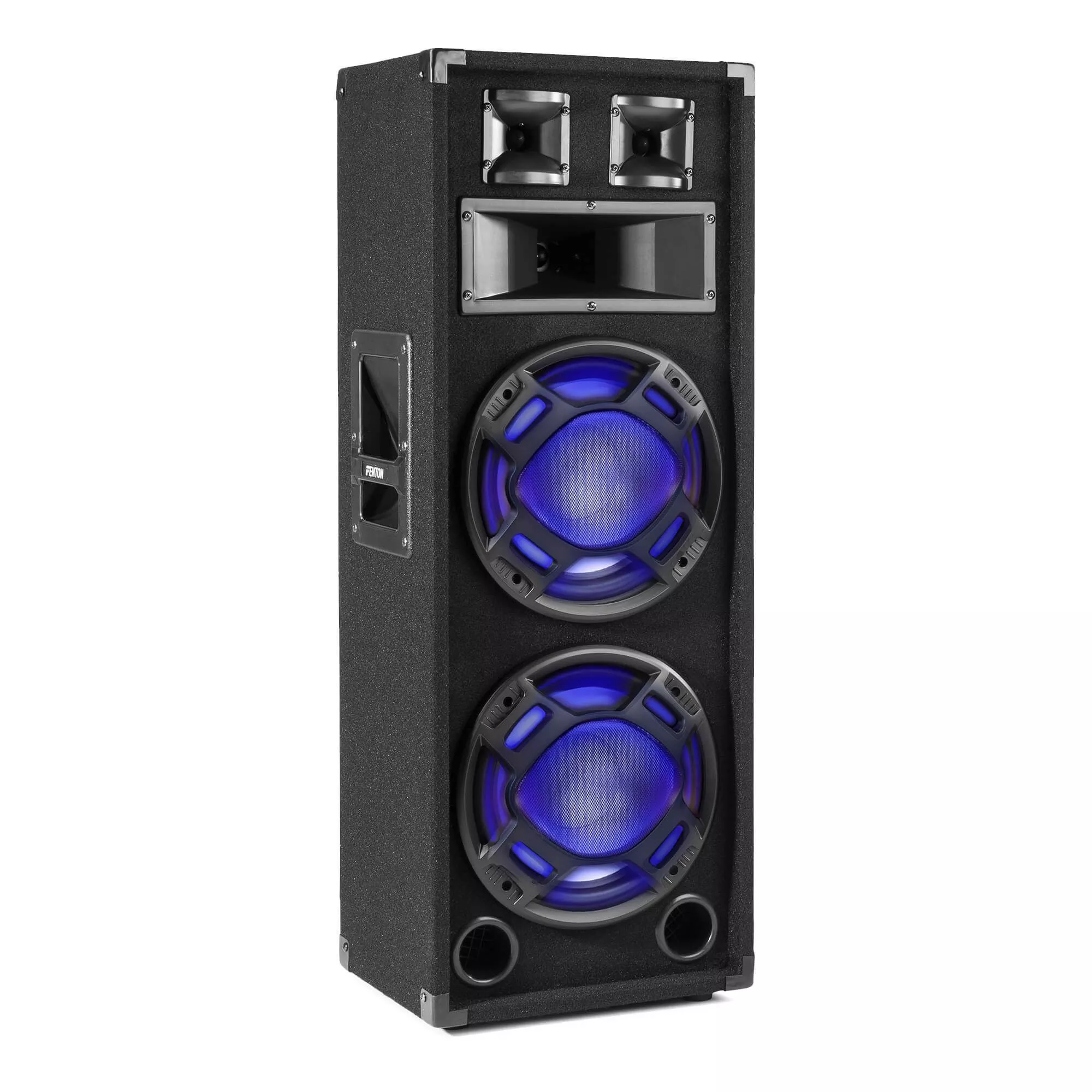 Retourdeal fenton bs210 disco speaker 2x 10 met ledaposs 800w 6