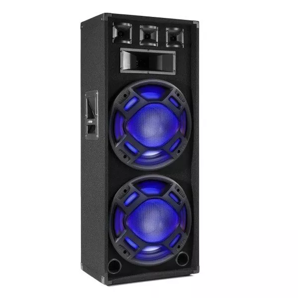 Retourdeal - fenton bs215 disco speaker 2x 15" met led&apos;s - 1000w