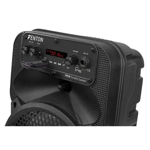 Retourdeal fenton fpc8 accu speaker 100w met bluetooth microfoon en 8