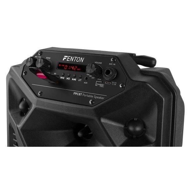 Retourdeal fenton fpc8t accu speaker 100w met bluetooth microfoon 7