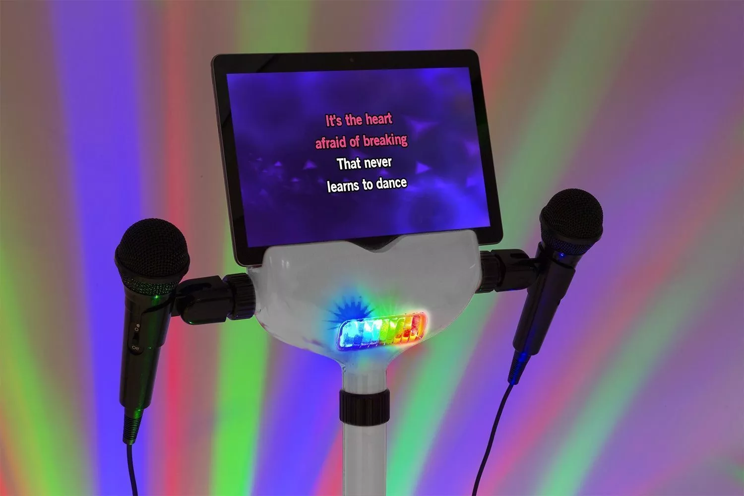 Retourdeal fenton ksm15w karaoke set met o. A bluetooth en verlichte 7