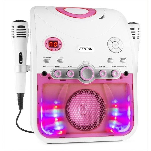 Retourdeal - fenton sbs20w karaoke set met bluetooth