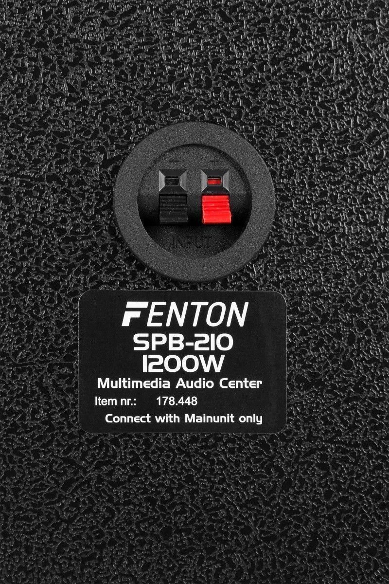 Retourdeal fenton spb 210 actieve speakerset 2x 10 1200w met 6