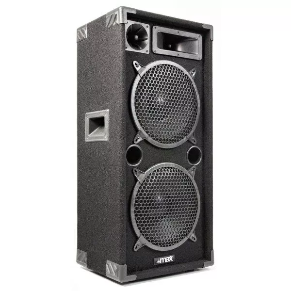Retourdeal - max disco speaker max210 1000w 2x 10"