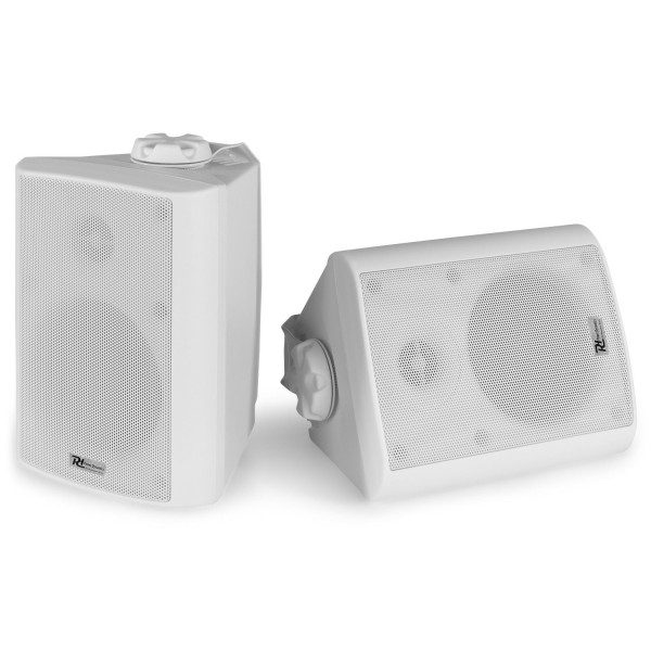 Retourdeal - power dynamics bc40v witte 100w speakerset 100v / 8 ohm