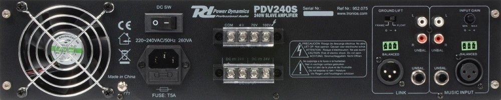 Power dynamics retourdeals 100v versterkers|100 volt versterkers