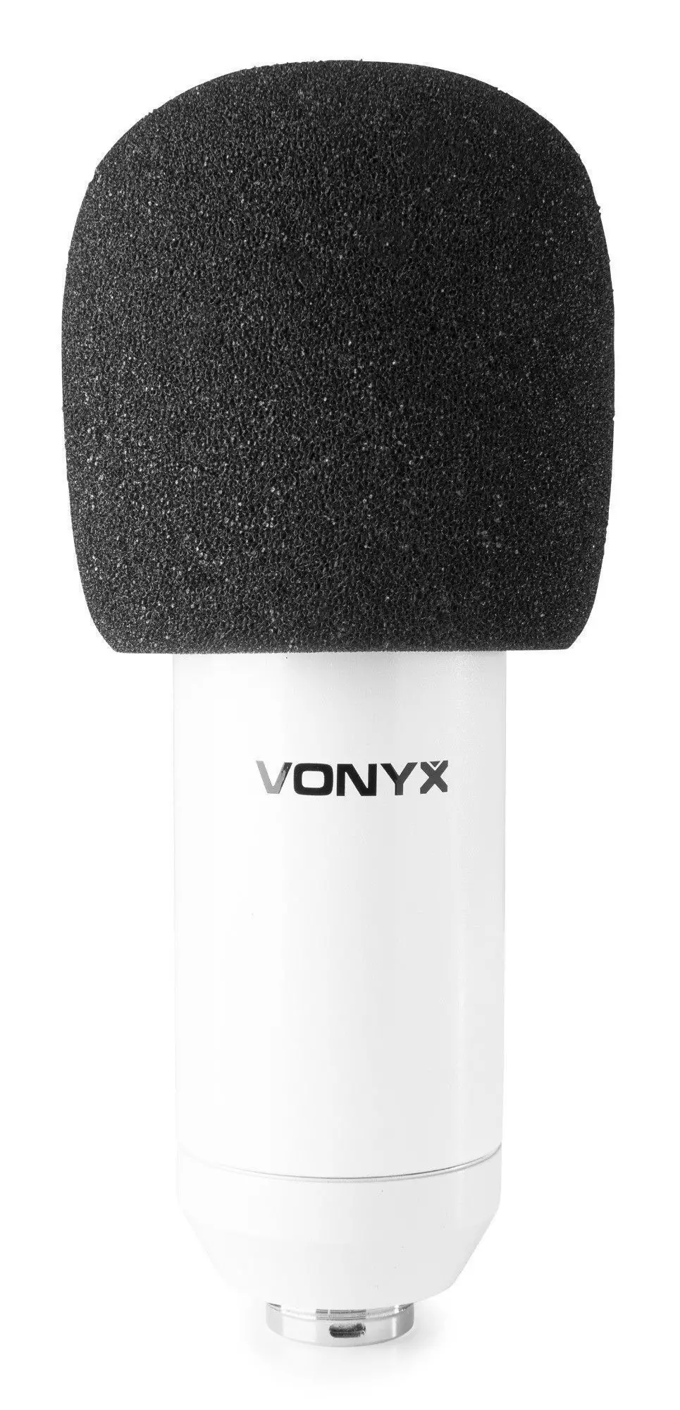 Retourdeal vonyx cm300w usb studio condensator microfoon wit 5