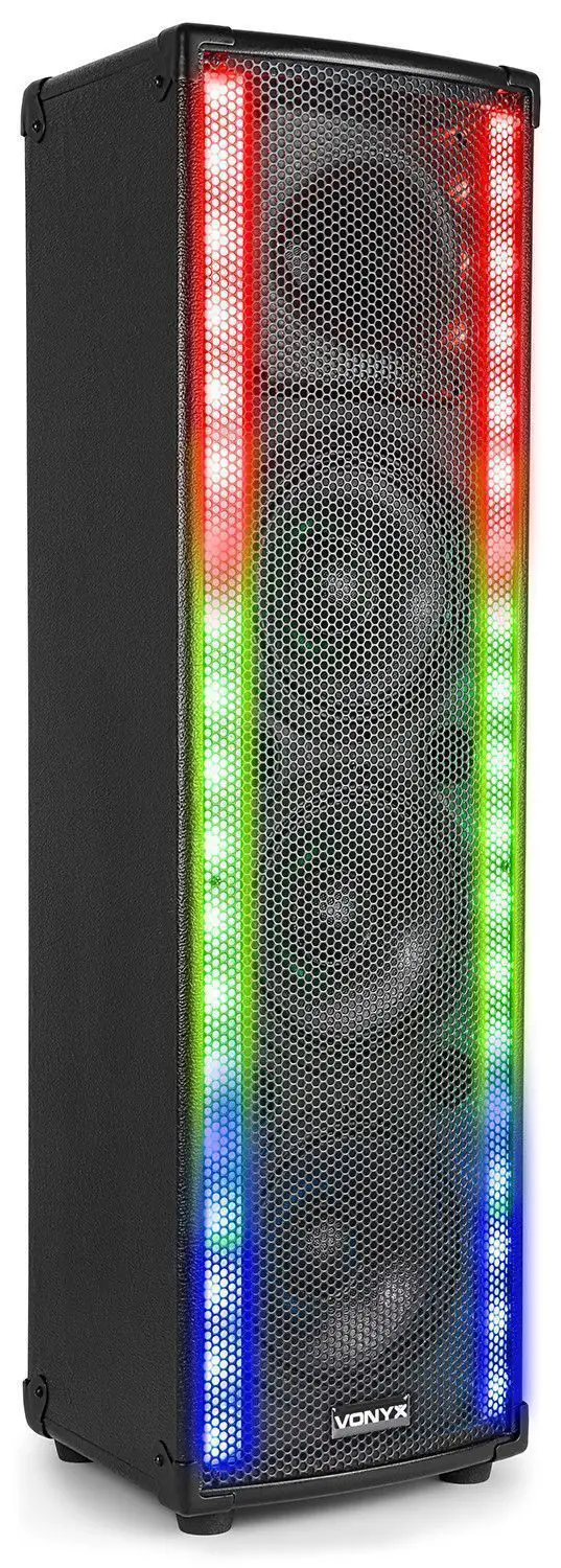 Retourdeal vonyx lm65 lightmotion bluetooth speaker met led 8