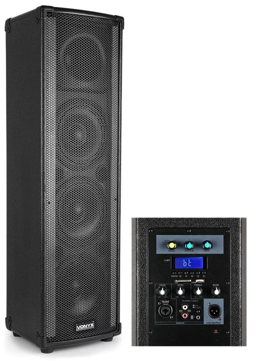 Retourdeal - Vonyx LM65 LightMotion Bluetooth speaker met LED