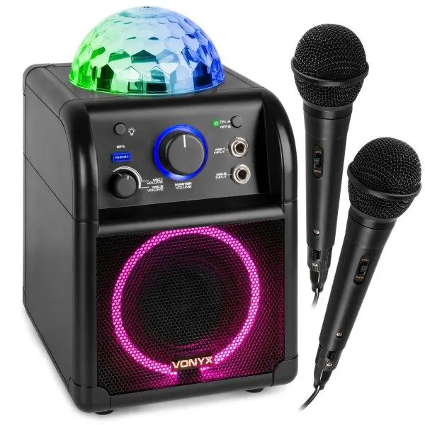 Retourdeal - vonyx sbs55b karaokeset met 2 microfoons