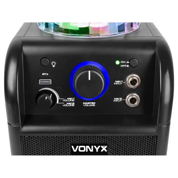 Retourdeal vonyx sbs55b karaokeset met 2 microfoons bluetooth en 7
