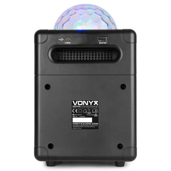 Retourdeal vonyx sbs55b karaokeset met 2 microfoons bluetooth en 8