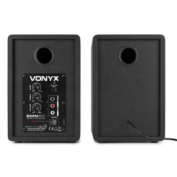 Retourdeal vonyx smn30b actieve studio monitor speakers 60w zwart 5