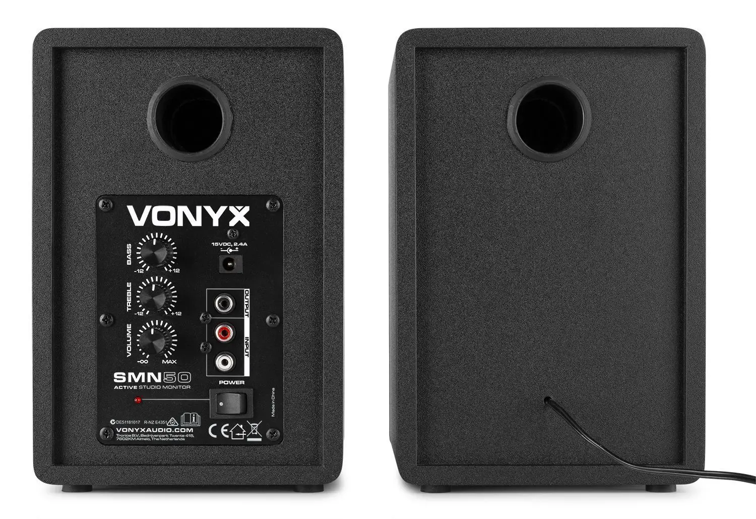 Retourdeal vonyx smn50b actieve studio monitor speakers 140w zwart 5