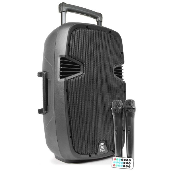 Retourdeal - vonyx spj-pa912 draagbare accu speaker 12" 500 watt met