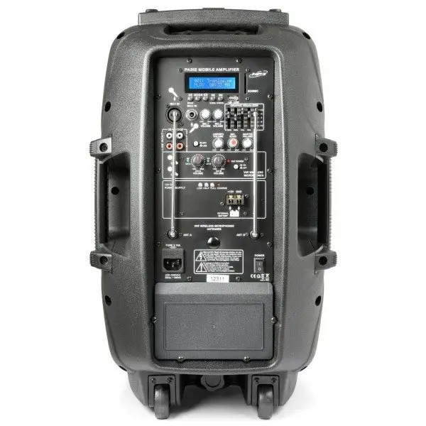 Retourdeal vonyx spj pa912 draagbare accu speaker 12 500 watt met 8