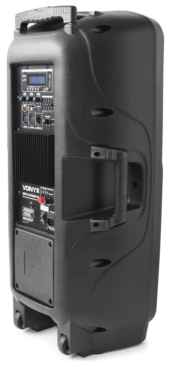 Retourdeal vonyx spx pa9210 mobiele speaker 2x 10 1000w op accu 6
