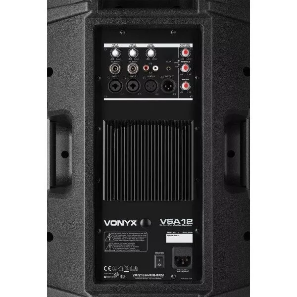 Retourdeal vonyx vsa12 actieve speaker 12 bi amplified 800w 8