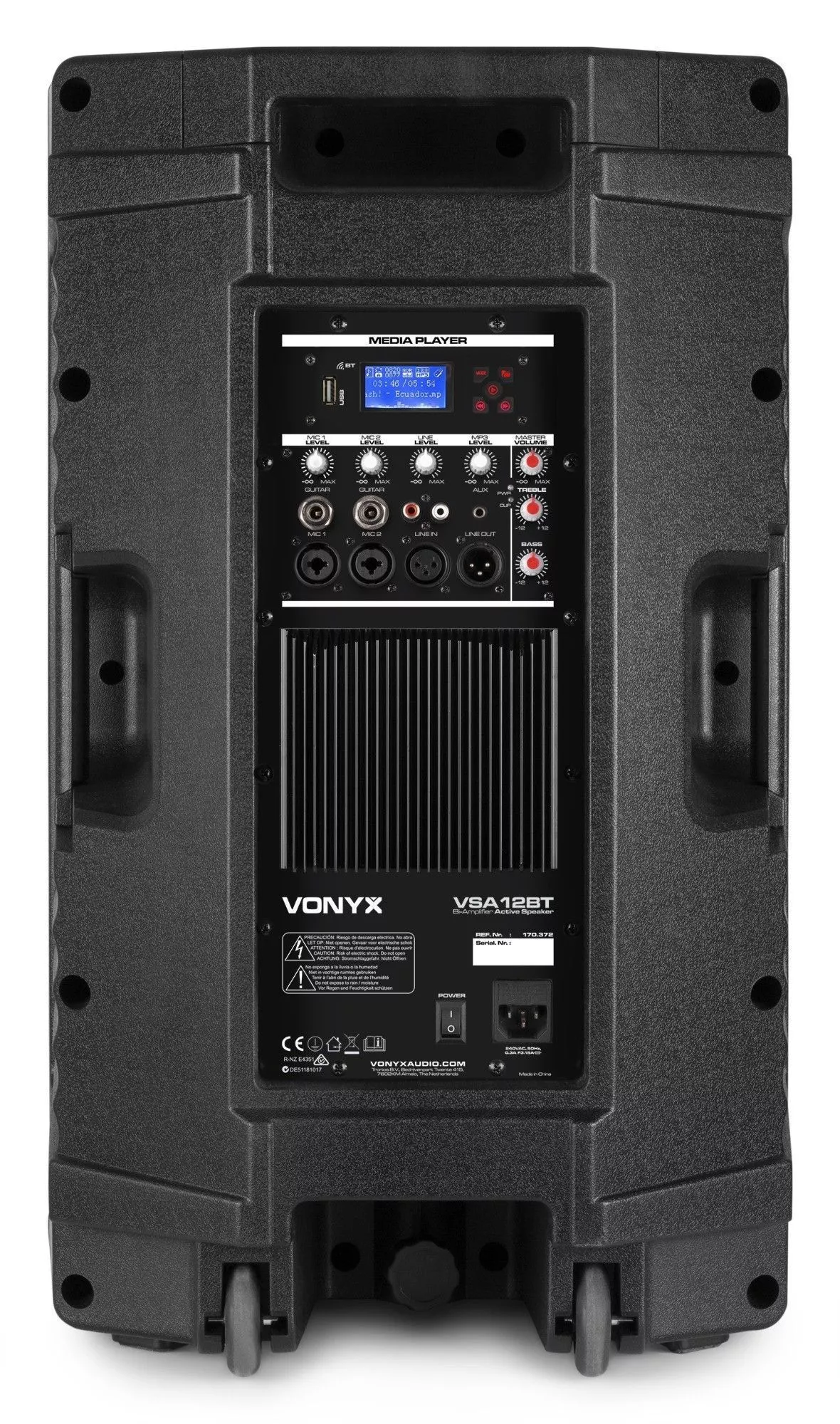 Retourdeal vonyx vsa12bt actieve speaker 800w bi ampified met 6