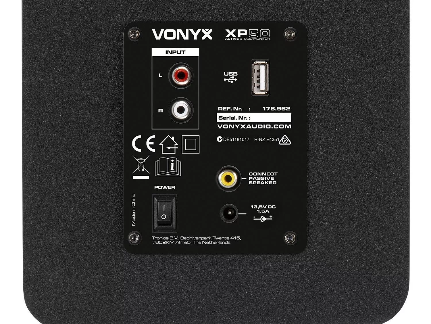 Retourdeal vonyx xp50 studio monitor speakerset met bluetooth 100w 5