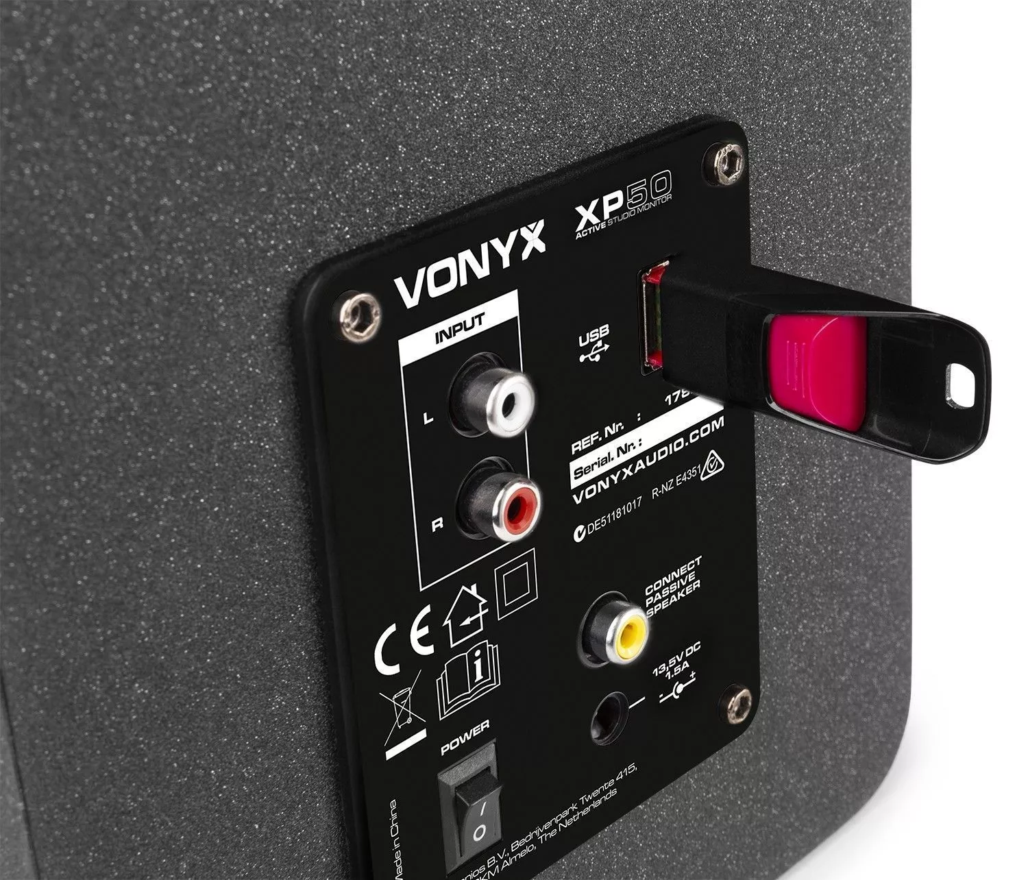 Retourdeal vonyx xp50 studio monitor speakerset met bluetooth 100w 6