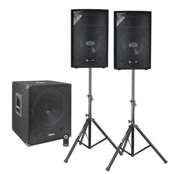 Vonyx actieve 2. 1 bluetooth / dj geluidsinstallatie - 1100w