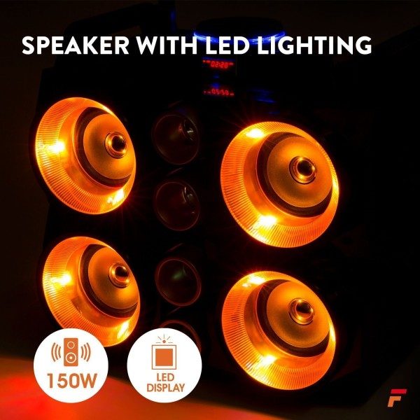 Fenton mdj200 draadloze bluetooth party speaker met ingebouwde accu 5