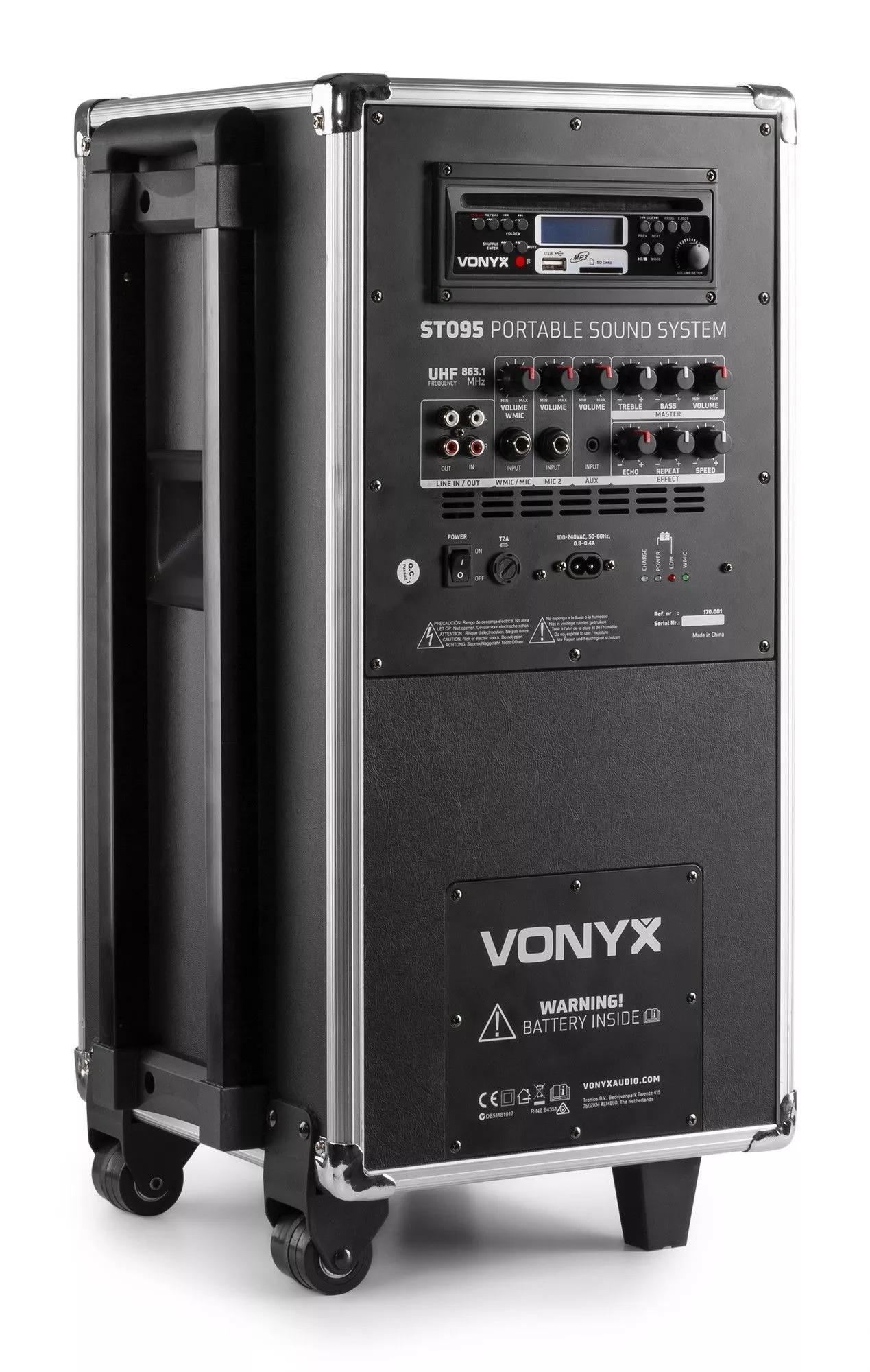 Retourdeal vonyx st095 mobiele geluidsinstallatie 8 met o. A 6