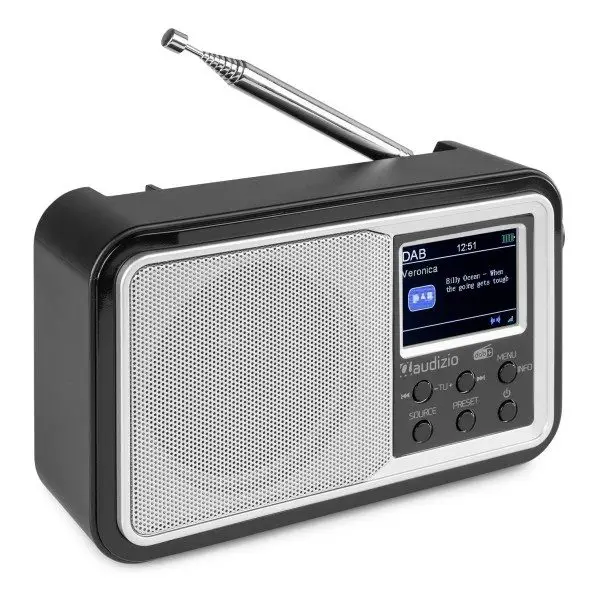 Retourdeal - audizio anzio draagbare dab radio met bluetooth