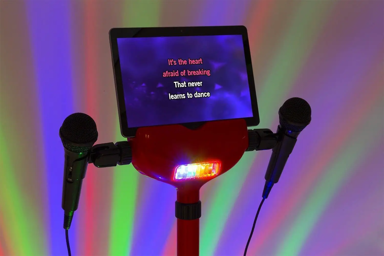 Retourdeal fenton ksm15r karaoke set met o. A bluetooth en verlichte 7