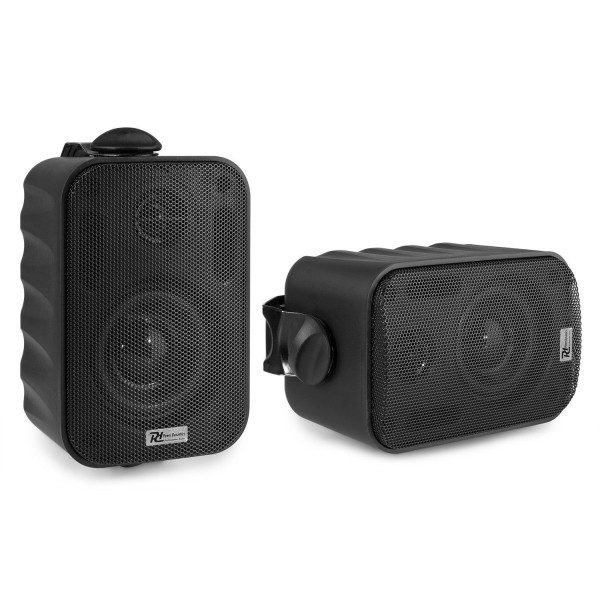 Retourdeal - power dynamics bgo30 speakerset 3" in/outdoor 60w - zwart