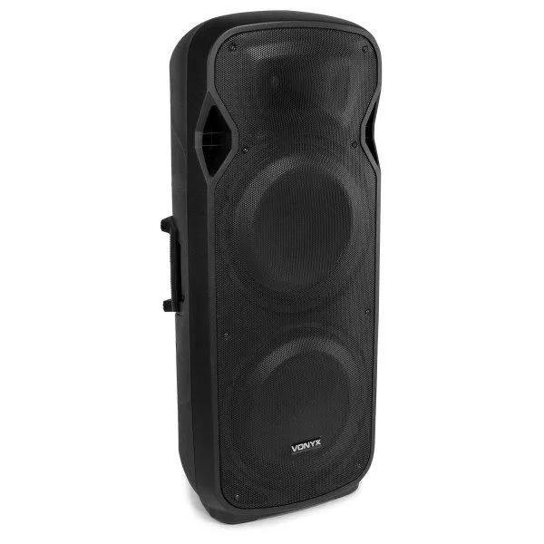Retourdeal - vonyx ap215abt actieve speaker 2x 15" 1200w met bluetooth