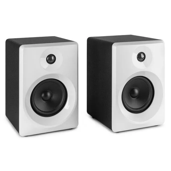 Retourdeal - vonyx smn40w actieve studio monitor speakers 100w - wit