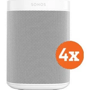 Sonos One SL Zwart 4-pack