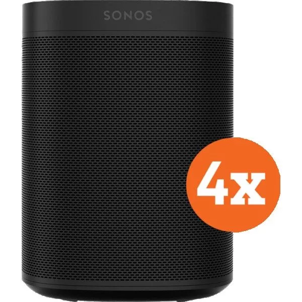 Sonos one zwart 4-pack