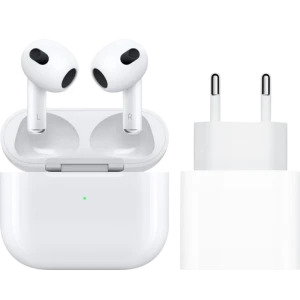 Apple Airpods 3 met standaard oplaadcase + Apple USB C oplader