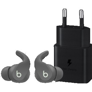 Beats Fit Pro Grijs + Samsung Oplader 15W
