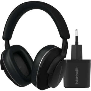 Bowers & Wilkins Px7 S2e Zwart + BlueBuilt Quick Charge Oplader met Usb A Poort 18W Zwart