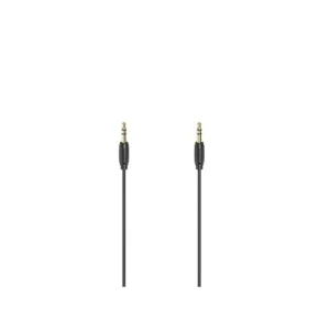 Hama Audiokabel, 3,5 mm jack – 3.5mm jack stereo, verguld, ultradun, 0,5 m Mini jack kabel