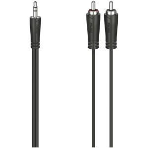 Hama Audiokabel, 3,5-mm-jack-stekker – 2 cinch-stekker, stereo, 3,0 m Mini jack kabel