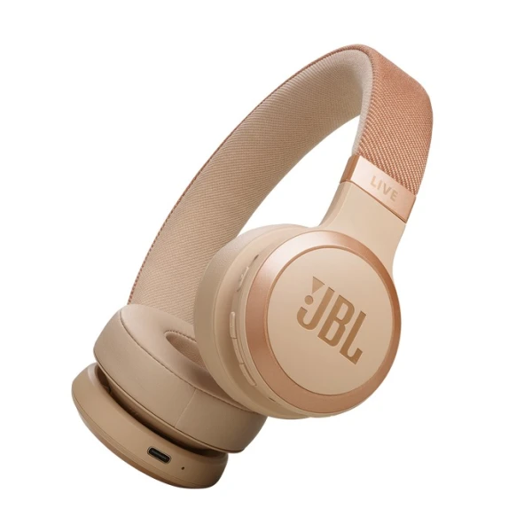 Jbl live 670nc bluetooth on-ear hoofdtelefoon beige