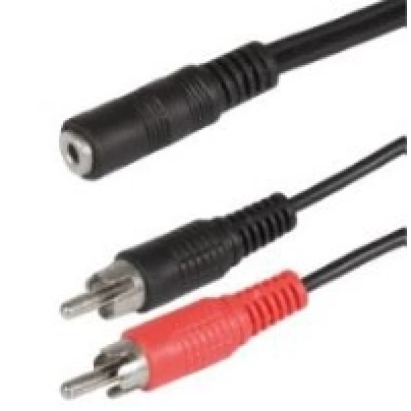 Scanpart audio adapterkabel 3. 5mm - 2xrca 0