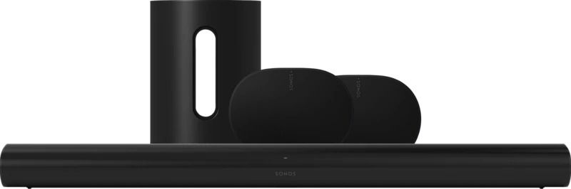 Sonos Arc Zwart+ 2x Era 300 Zwart+ Sub Mini Zwart