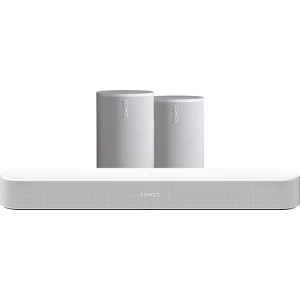 Sonos Beam Gen2 Wit + 2x Era 100 Wit