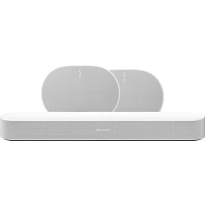 Sonos Beam Gen2 Wit + 2x Era 300 Wit